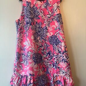 Lilly Pulitzer Pink and Blue Floral Kids Dress